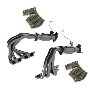 Chevrolet Corvette Performance Exhaust - Kooks Headers - Tri-Y Headers + Ultra GREEN Connection Pipes with Heat Blankets - `22-`27